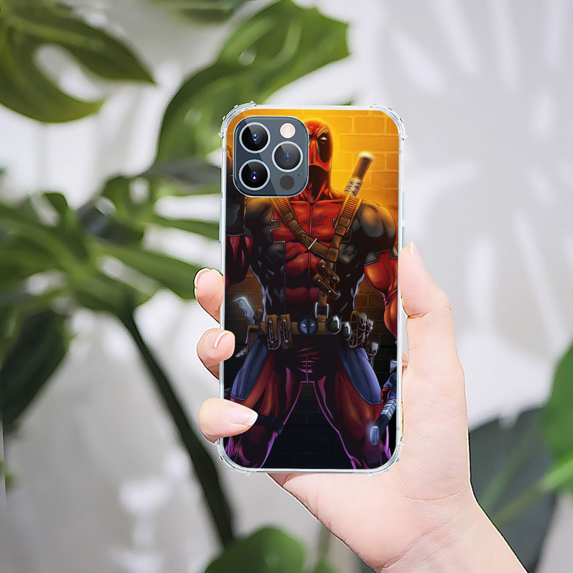 （画像用） Deadpool デッドプール 【iPhone 12シリーズ対応】透明スマホケース（クリアソフトケース）